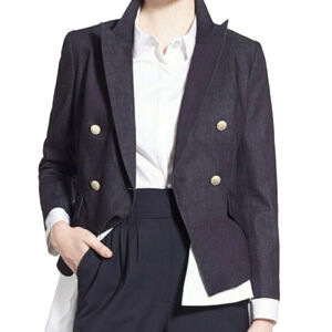 Women's Olivia Palermo Chelsea28 Blazer, M, Blue Denim